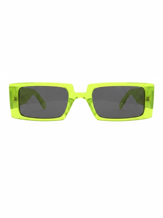Accessories - Neon Lime Rectangular Sunglasses